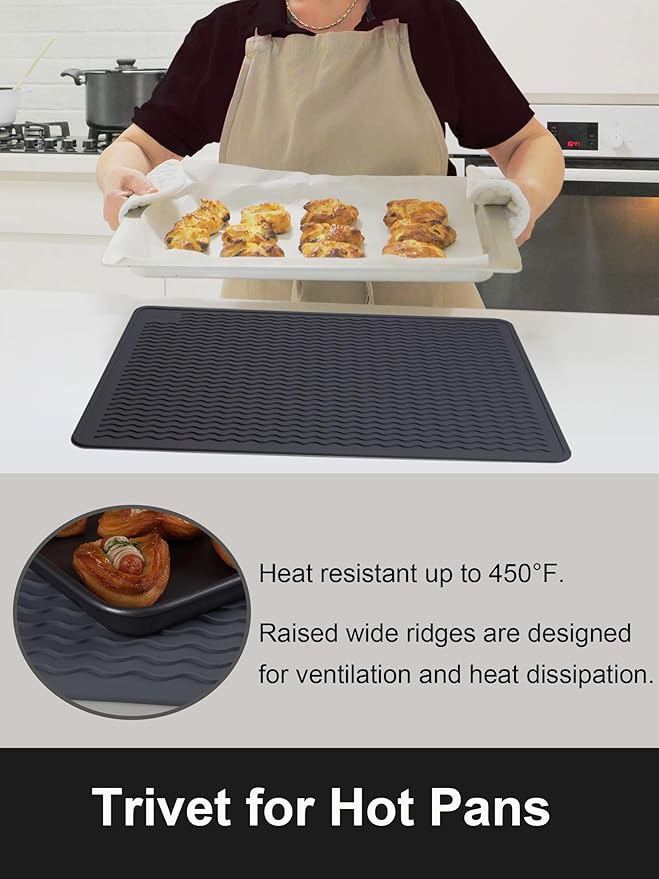 XiFEO Stove Top Covers for Electric Stove, Food Grade Heavy Duty Silicone Glass Stove Top Cover Protector, Induction Cooktop Protector, Heat Resistant Range Ceramic Stove Top Covers Mat, Oven Cover