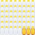 Didaey 48 Pcs 16 oz Honey Jar with Lids Squeeze Honey Bottles Bulk Clear Plastic Honey Container Honey Dispenser Empty with Flip Lid