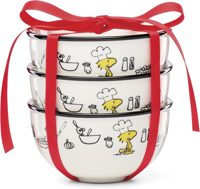 Lenox 897684 Chef Snoopy Mini Bowls, Set Of 3