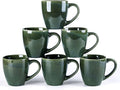 GBHOME Ceramic Coffee Mugs Set of 6, 12oz Stoneware Coffee Mugs Set For Dad Mom Women MEN, Light Weight Coffee Cups for Latte/Tea/Beer/Hot Cocoa, Dishwasher & Microwave Safe