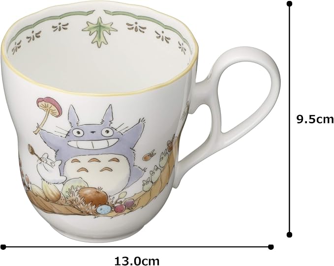 Noritake TT97855/4924-3 My Neighbor Totoro Microwavable Bone China Mug 13.8 fl oz (375 cc)