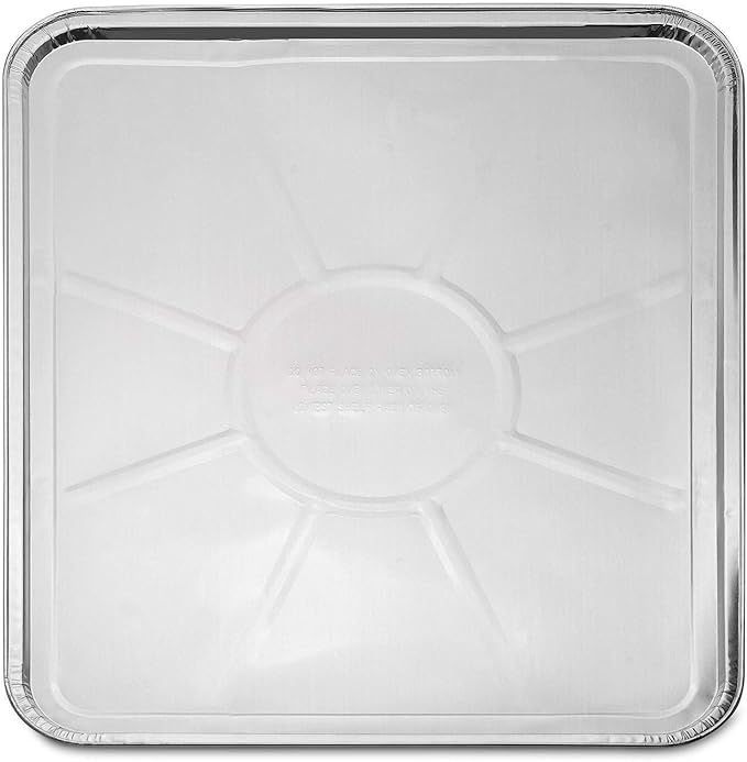 5-Pack Disposable Foil Oven Liners by DCS Deals – Keep Your Oven Clean and Healthy – Perfect Silver Foil Drip Pan Tray for Cooking, Baking, Roasting, and Grilling- 18.5 x15.5” inch