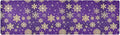 Winter Violet Purple with Gold Snowflakes Christmas Trivet Table Runner 40 Inches Long Trivet for Hot Pots and Pans/Hot Dishes,Table Protector Heat Up to 230F, Decorative Hot Plates Mat for Kitchen Co