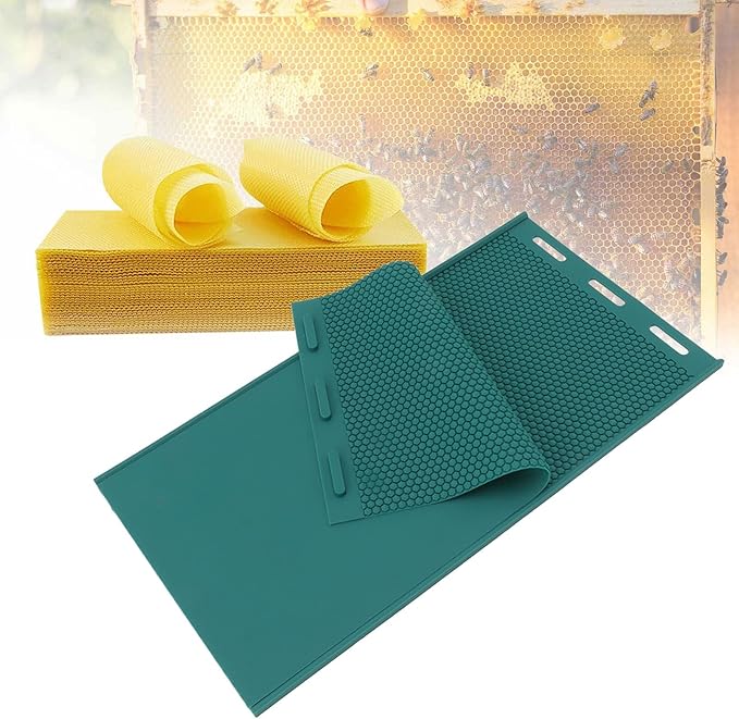Silicone Beeswax, Flexible Beeswax Press Honeycomb Sheets Making, Reusable Beeswax Sheets Beekeeping Supplies, Beehive Sheet