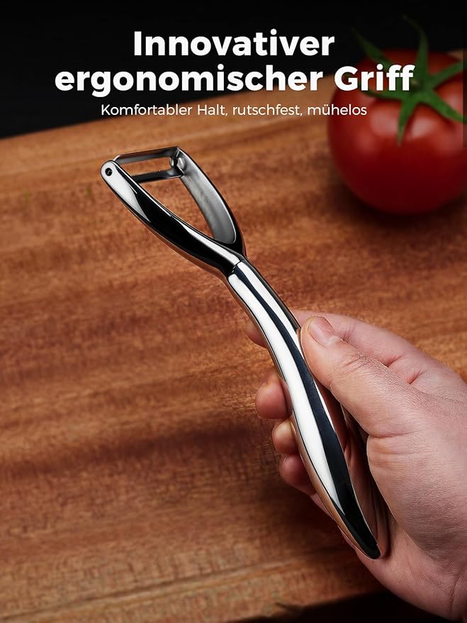 Y Vegetable Peeler, Ultra Sharp Stainless Steel Potato Peeler for Fruits and Vegetables, Serrated Blade Kitchen Peeler with Ergonomic Non-Slip Handle