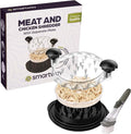 2025 Model Chicken Shredder – Separate Plate, Automatic Soap Dispenser Cleaning Brush, Anti-Slip – Large 9.8” Chicken Breast Meat Shredder, Chicken Shredder Tool Twist, Dishwasher Safe, BPA Free