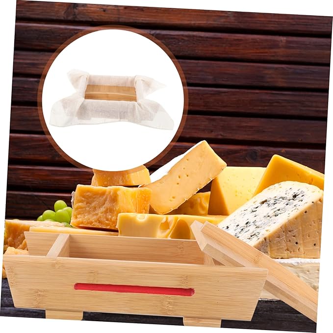 Tofu Maker Wooden Tofu Press Mold for Homemade Tofu Cheese DIY Tofu Making Tool with Smooth Surface for Firm Tofu and Silken Tofu Preparation