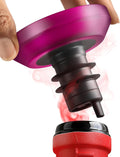 Wine Stopper | Preserve Flavors 8+Weeks | Top-notch Wine Bottle Stoppers | Reseal Natural, Glass, Plastic Cork Bottle (Pink)