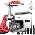 Sinyder Electric Meat Grinder,3000 Max Heavy Duty Stainless Steel Meat Mincer with 2 Blades,3 Grinding Plates,3 Sausage Stuffer Tubes & Kubbe Kit for Home & Kitchen Using