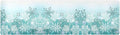Silver Winter Teal Turquoise Snowflakes Christmas Trivet Table Runner 40 Inches Long Trivet for Hot Pots and Pans/Hot Dishes,Table Protector Heat Up to 230F, Decorative Hot Plates Mat for Kitchen Coun
