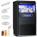 Ice Maker Countertop with Handle, 88lbs Per Day, Auto-Cleaning, Portable Sonic Ice Maker with Basket and Scoop, for Home Party/RV Camping (88Lbs/24)