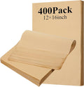 400Pcs Parchment Paper Sheets for Baking 12x16 Inch Non-Stick Precut Baking Half Sheet Parchment Paper Heavy Duty for Grilling Air Fryer Steaming Bread Cup Cake Cookie and More (Unbleached)