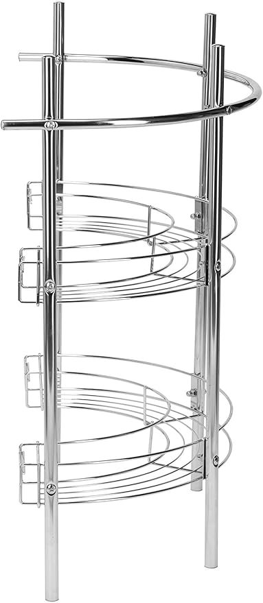 Croydex AJ401341 Chrome Plated Under Basin Storage Unit