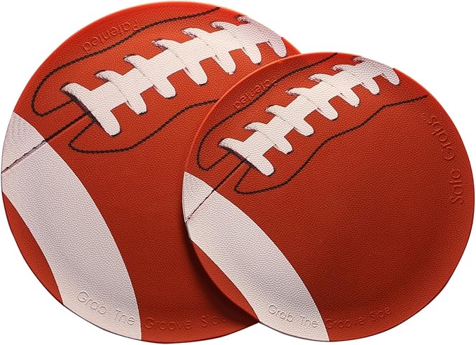 Safe Grabs: Original Microwave Mat as Seen on Shark Tank | Splatter Guard, Trivet, Hot Pad, Pot Holder, Minimize Mess (BPA Free, Heat Resistant, Dishwasher Safe), Football