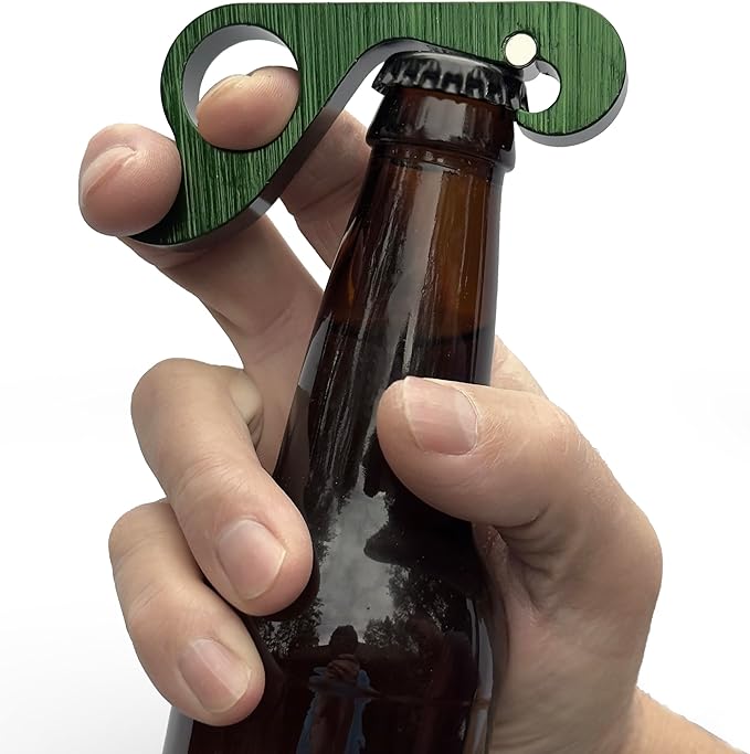 GrabOpener One-handed Bottle Opener in Liquid Green