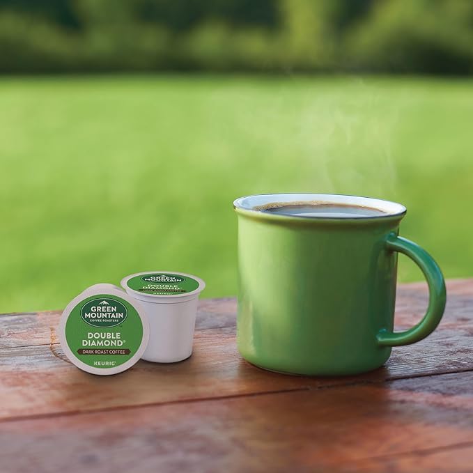 Green Mountain Coffee Roasters Double Diamond, Single-Serve Keurig K-Cup Pods, Dark Roast Coffee Pods, 72 Count