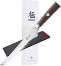 KYOKU 6.5 Inch Boning Knife - Daimyo Series - Butcher Knife with Ergonomic Rosewood Handle, and Mosaic Pin - Japanese Style 440C Stainless Steel Kitchen Knife with Sheath & Case