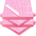 Marspark 200 Pcs Deli Wax Paper Sheets 12 x 12 Inches Square Grease Resistant Tray Basket Liners Hot Dog Wrappers Newsprint Water and Grease Proof Sandwich Wrapping Paper for Food Baking (Pink White)