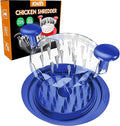 Chicken Shredder, Chicken Shredder Tool Twist, Chicken Breast Meat Shredding Machine with Anti-Slip Base, BPA Free, Dishwasher Safe, Ergonomic Handle, Heat Resistant, Suitable for Pork, Beef, Blue