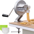 Cavatelli Pasta Maker Machine - Traditional Italian Cast Aluminum Body with Rollers, Clamp & Handle - Gnocchi & Shell Pasta Tool