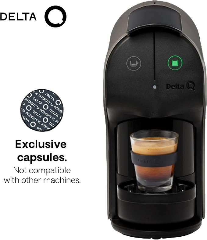 Delta Q Quick Espresso Pods Coffee Machine for Delta Capsules, Black