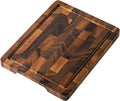 THETCHRY Walnut Wood Small Cutting Board, Compact Chopping Board with Deep Juice Groove, Knife Friendly & Non-Slip Design, 10x8x0.8 Inch for Fruit Cheese Prep