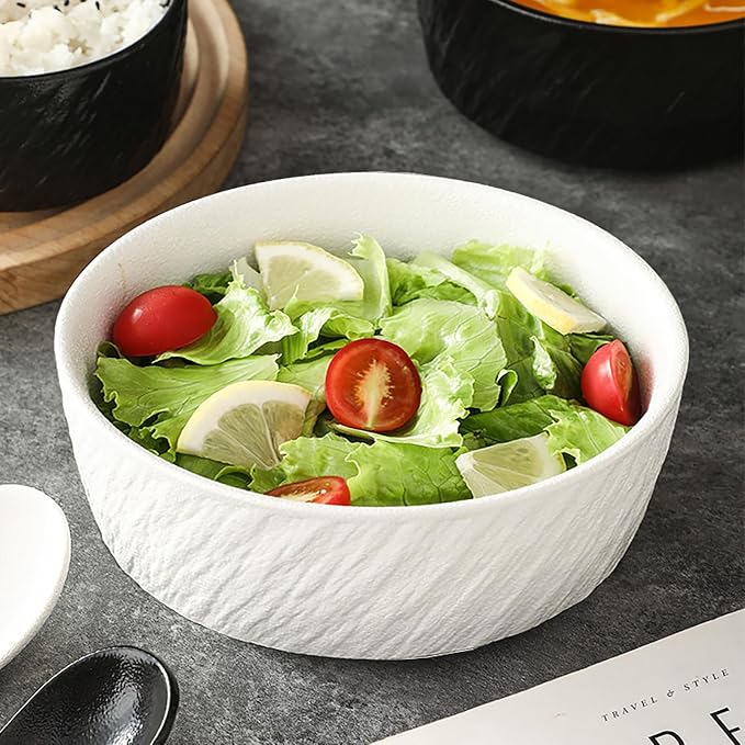 Ceramic Dinnerware set with Mugs for 4, 20 pcs, Dish set for 4 | Porcelain Plates and Bowls Cup Set for Kitchen, White Dishware Sets Stoneware Dinner Plates Sets Platos de Cocina Vajilla