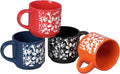 Servo Best Handmade Ceramic Coffee Mugs Set Of 4, 8Oz Comfortable Handle, Porcelain Mug for Latte, Tea, Cappuccino, Milk, Cocoa, Microwave & Dishwasher Safe, Cups for housewarming Gift set