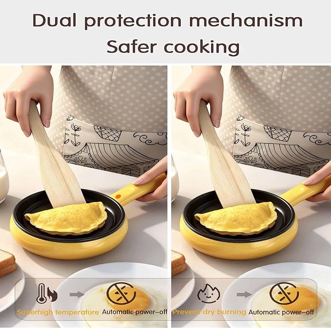 Boiled Egg Cooker 450W,Hard Boiled Eggs Cooker Electric 7 Egg Capacity,Plastic,Auto Power Off with Measuring Cup,Compact,Easy for Kitchen,Travel,White