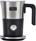 TRU Electric Milk Frother - Foam Maker for Lattes, Cappuccinos, Iced Coffee & More - One-Touch Operation & Precision Spout - Hot & Cold Milk Frother with Automatic Shut-Off - 10 Oz