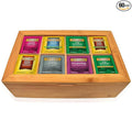 Twinings Tea Bag Sampler Variety with Bamboo Organizer (60 Tea Bags) 40 Different Flavours, Gift for Tea Lovers: Women, Men, Mom, Dad, Family, Friends, Couples