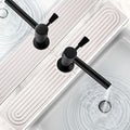 16 Inch Stone Faucet Mat for Kitchen Sink,Quick Dry Stone Mat Kitchen-Sink Water Splash Guard,Diatomite Protector with Super Absorbent&Leak Proof Circular for Kitchen Bathroom Counter(White）