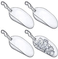 Amazing Abby - Elsa - 24-Ounce Plastic Ice Scoops (Set of 4), Plastic Utility Scoops, BPA-Free, Food-Grade, Shatter-Proof, Good for Kitchen and Restaurant, Perfect for Home and Commercial Use