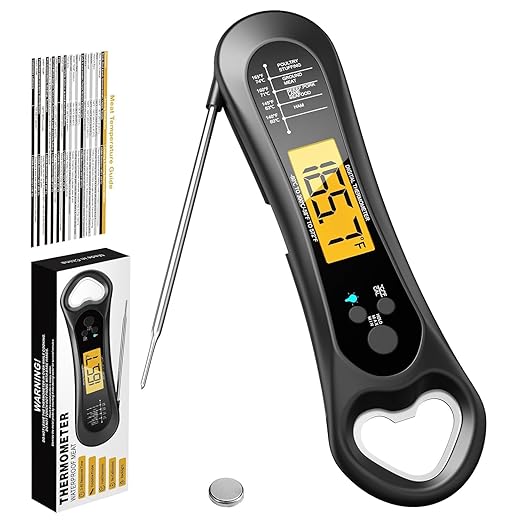 Meat Thermometer with Dual Probes - Advanced Bluetooth Cooking Thermometer for Perfect Grilling, Smoking, Oven Roasting & Air Frying, Long Range Monitoring & Smart Alerts