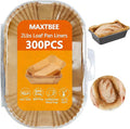 Loaf Pan Liners, 300Pcs Non-Stick Loaf Pans for Baking Bread 9x5, 2lb Disposable Parchment Bread Liners for Sourdough, Pound Cake, Banana Bread and More (Bottom Sizes: 8"× 4")