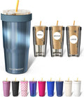 Frost Buddy Togo Buddy 30 oz Stainless Steel Vacuum Insulated Tumbler To Go Coffee Cup – Iced Coffee Cups, Iced Coffee Sleeve, Travel Mug, Thermal Cup for Hot & Cold Drinks, Dunkin Cup (Opal Sky)
