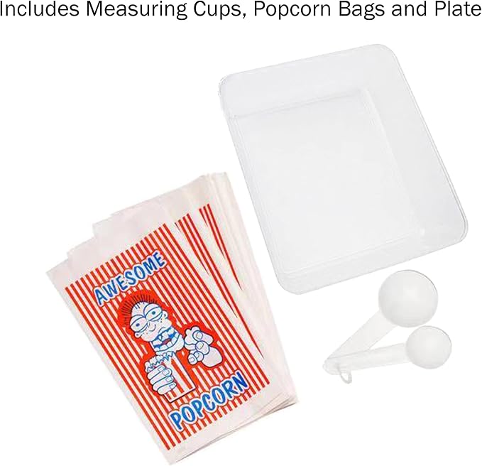 Great Northern Popcorn Company 83-DT5621 Northern Company Red GNP Little Bambino 2-1/2 Ounce Retro Style Popcorn Popper Machine, 2.5 Ounce