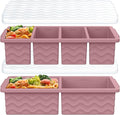 Silicone Freezer Molds for Soup with Lid, 1-Cup & 2-Cup Large Ice Cube Trays Food Storage Containers for Meal Prep, Freeze 500mL/250mL/125mL Portions – 2 Pack