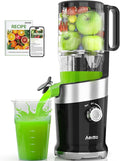 Cold Press Juicer For Whole Fruits, Aeitto Juicer Machines with Large Feed Chute, Self Feeding Juice Extractor Machine, Easy to Assemble, Easy to Clean & Use, High Juice Yield