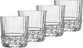Bormioli Rocco America '20s 12.5 oz. Double Old Fashioned DOF Glasses, Clear, Set of 4