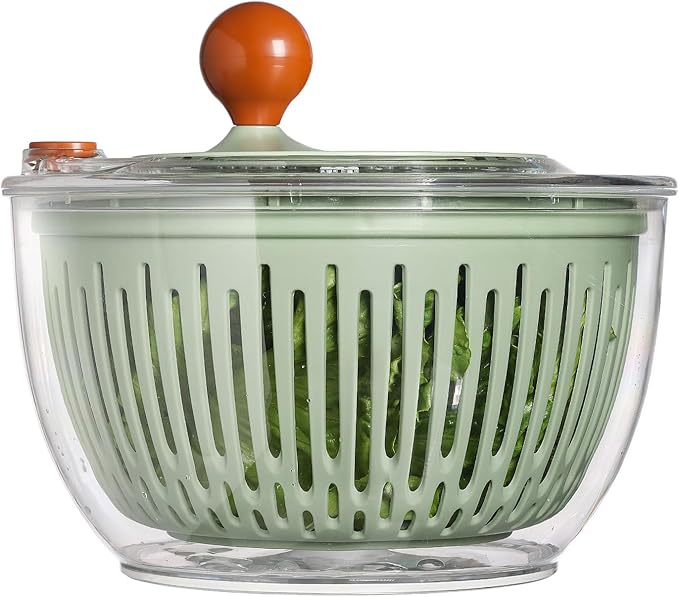 Salad Spinner, Medium-sized Lettuce Veggie Fruit Spinner and Strainer, Multipurpose Vegetable Washer Dryer with Lid,160 oz