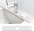 Faucet Mat for Kitchen Sink Diatomite Fast Drying Stone Sink Tray Absorbent Mat Faucet Splash Guard for Kitchen Sink and Bathroom Counter