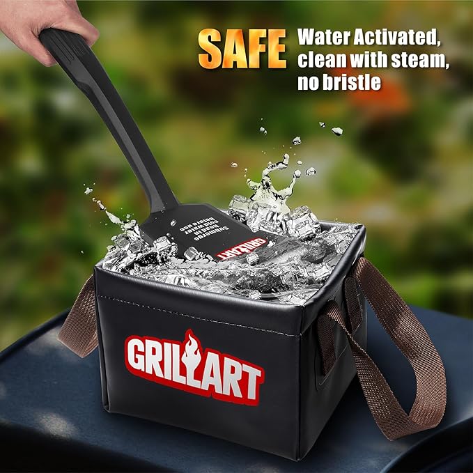 GRILLART SteamWizards Grill Brush Replacement Pad, 2 PCS, Bristle Free