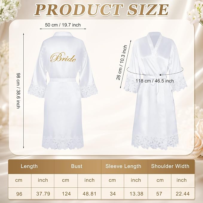 JaGely 9 Pcs Bride to Be Gifts Set Bridal Shower Bachelorette Wedding Gifts with Robe Slippers Tumbler Tote Bag & Bridal Kit