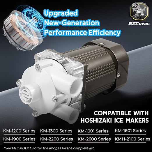 S-0730 Water Pump for Hoshizaki, S730 Ice Machine Motor Assembly, 14-Inch Cable and Plug, #M91X60S201