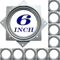 6Inch Lazy Susan Hardware, 10 Pack Square Rotating Bearing Plate, 500lbs Capacity Lazy Susan Turntable Bearing for for Serving Trays, Kitchen Storage Racks, Craft Table, Zinc Plated Steel Swivel Plate