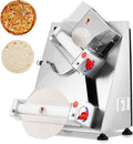 Commercial Pizza Dough Roller Sheeter, Max 12", Towallmark Automatic 370W Electric Pizza Dough Roller, Stainless Steel, Suitable for Noodle, Pizza Bread and Pasta Maker Equipment