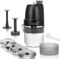 4 in 1 Electric Cheese Grater, Multifunctional Food Processing Machine, Labor-Saving Potato Shredder, Home Kitchen Vegetables Chopper, Suitable for Spice Veggies Fruits Nuts Biscuit, Black