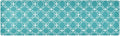 2 in 1 Table Runner Trivet for Hot Pots and Pans Heat Resistant Non Slip Waterproof 39 x 12 Inch Decorative Table Protector for Kitchen Countertop Teal Geometric Latticework
