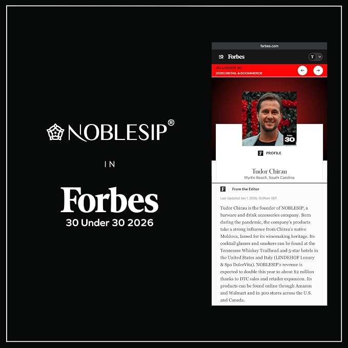 NobleSip® Whiskey BASEBALL Glasses 𝗣𝗥𝗘𝗠𝗜𝗨𝗠 Set: 2 Glasses, 2 Steel Chilling Balls, 2 Coasters. Best for a Player, Coach, Fan to enjoy his Old Fashioned, Cocktails. Home bourbon bar gift